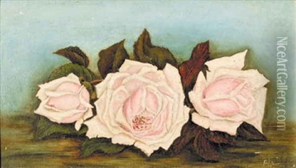 Roses Oil Painting - Pieter Hugo Naude