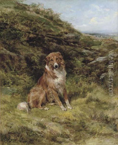 Waiting For Master Oil Painting - Heywood Hardy