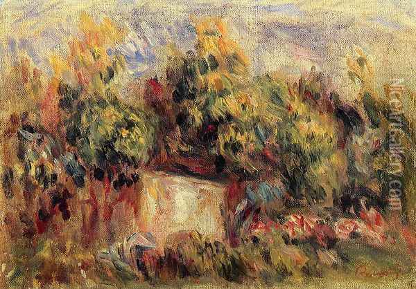 Cottage Near Collettes Oil Painting - Pierre Auguste Renoir