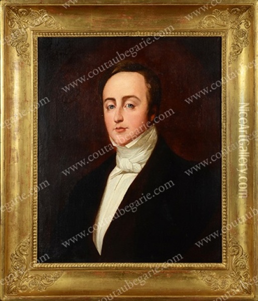 Portrait Du Jeune Comte De Chambord Oil Painting - Francesco Podesti