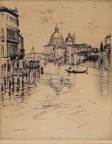 Grand Canal, Venice Oil Painting - Frank Milton Armington