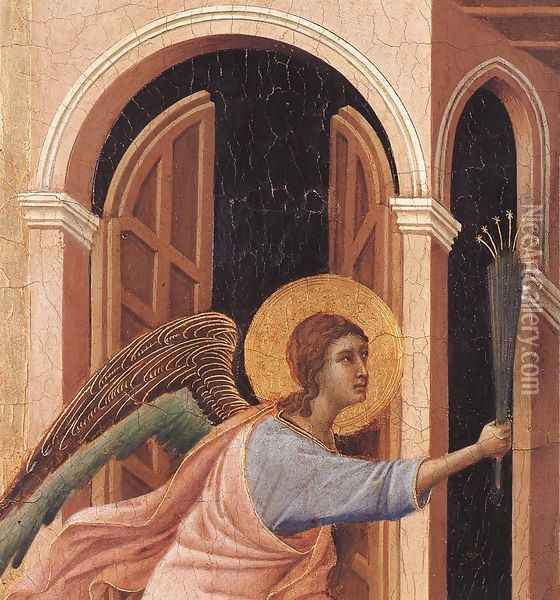 Announcement of Death to the Virgin (detail 2) 1308-11 Oil Painting - Duccio Di Buoninsegna