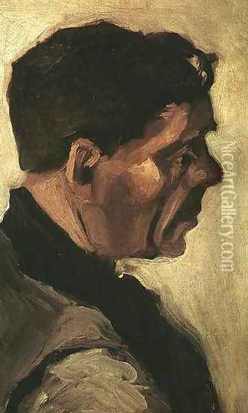 Head Of A Peasant Oil Painting - Vincent Van Gogh