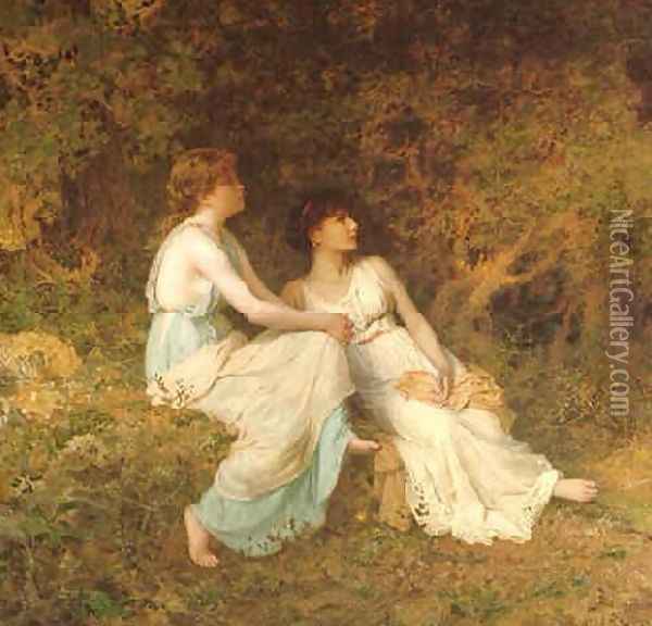 Birdsong Oil Painting - Sophie Gengembre Anderson