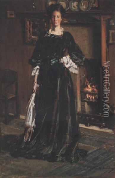 Aileen Oil Painting - Francis Henry Newbery