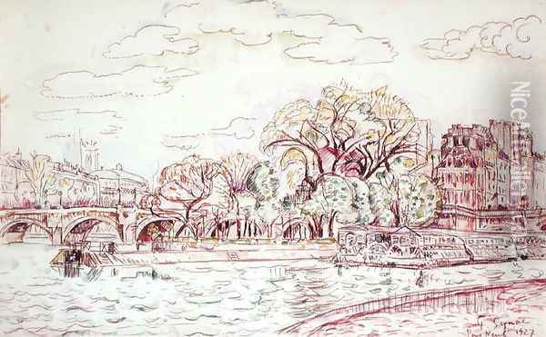 Pont Neuf, 1927 Oil Painting - Paul Signac