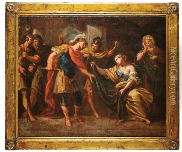A Scene From The Life Of Alexander The Great Oil Painting - Sebastiano Ricci