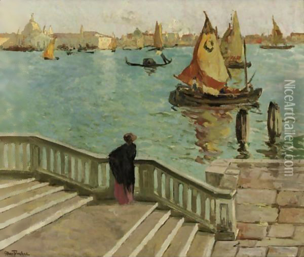 Venise Oil Painting - Louis Abel-Truchet