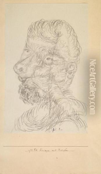 Krieger Mit Narben Oil Painting - Paul Klee