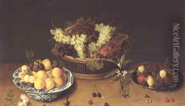 Fruit and Flowers Oil Painting - Isaak Soreau