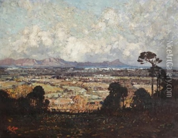 Constantia Valley Oil Painting - Robert Gwelo Goodman