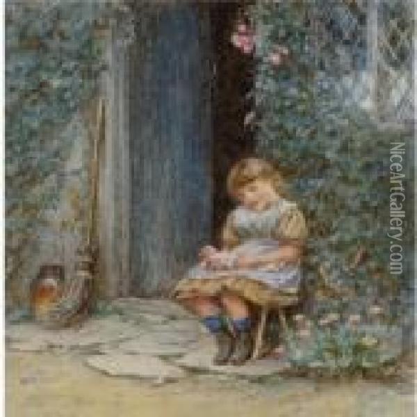 The Young Mother Oil Painting - Helen Mary Elizabeth Allingham