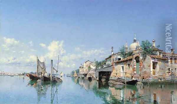 Murano, Venice Oil Painting - Federico del Campo