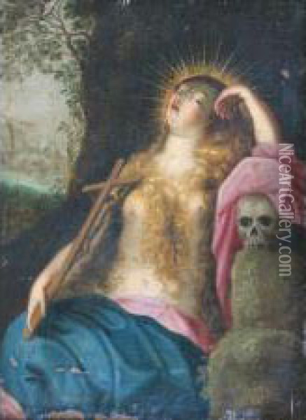 La Madeleine Penitente En Extase Oil Painting - Jacques Bellange