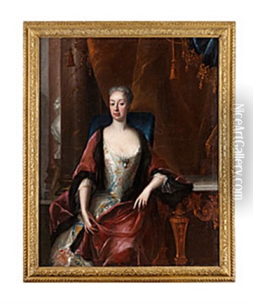 Drottning Ulrika Eleonora Oil Painting - Johann David Swartz