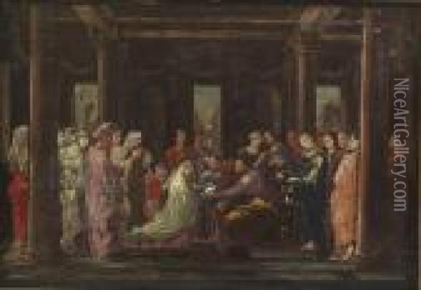 Ordination, And Marriage Oil Painting - Nicolas Poussin