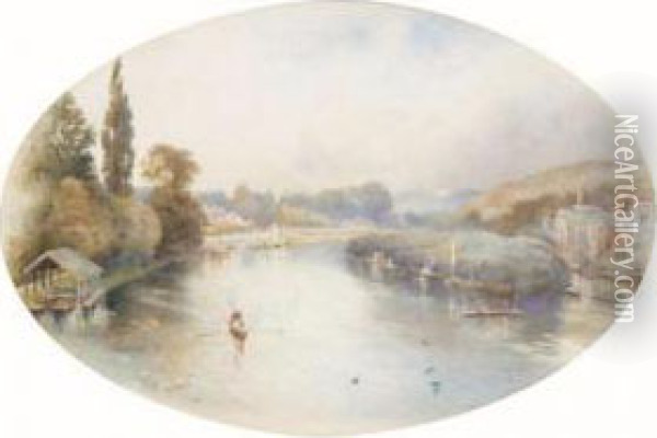 Richmond On Thames Oil Painting - Charles Robertson