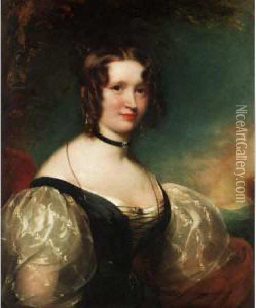 Portrait Of Fanny Mayor Oil Painting - James Godsell Middleton
