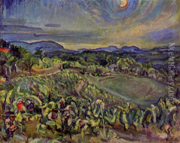 Landschaft Der Sudsteiermark Oil Painting - Elsa Oeltjen-Kasimir