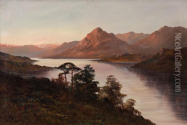A View Of Loch Tummel Oil Painting - Frank E. Jamieson