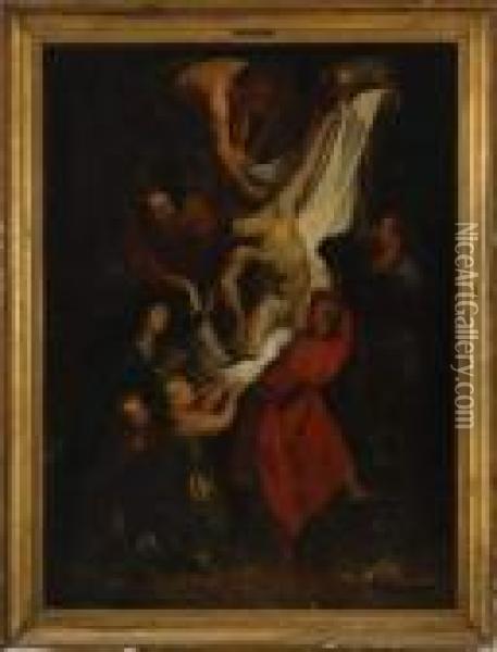 Descente De Croix Oil Painting - Peter Paul Rubens