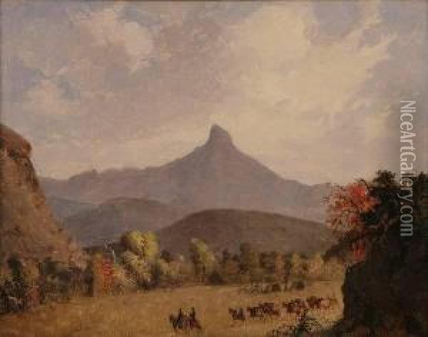 Valley Of The Mimbres Oil Painting - John Mix Stanley
