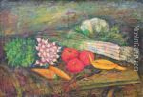 Nature Morte Aux Legumes Oil Painting - Leon Weissberg