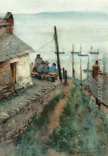 Clovelly, Devon Oil Painting - Walter Langley