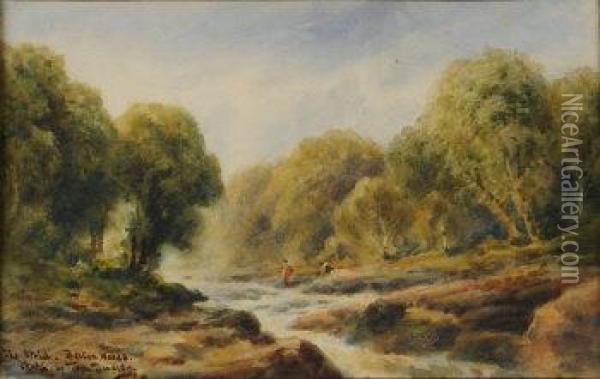 The Strid Bolton Woods Oil Painting - Thomas, Tom Dudley