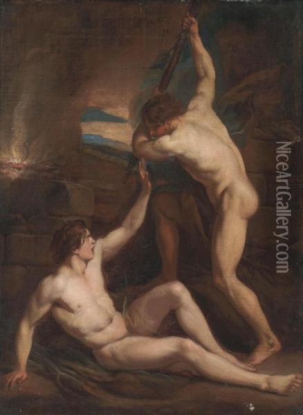 Cain And Abel Oil Painting - Benjamin West