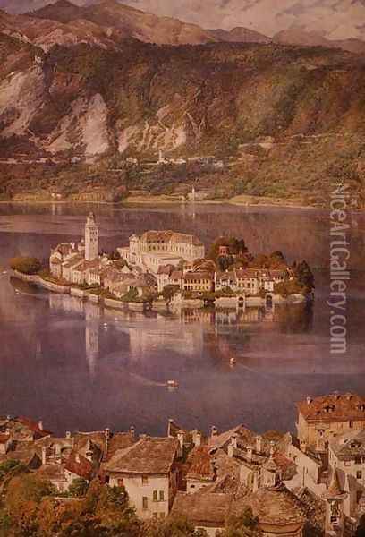 Isola San Giulio, Lake Orta, 1898 Oil Painting - Sir Edward John Poynter