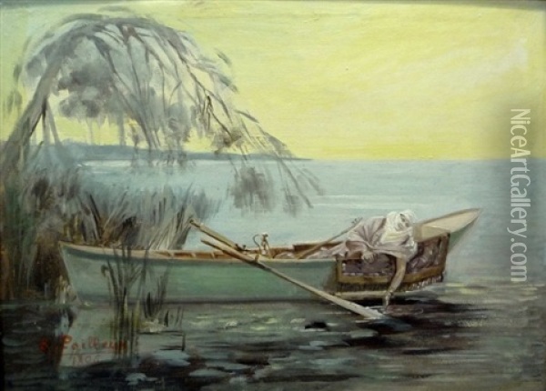 Jeune Orientale Oil Painting - George Louis Poilleux-Saint-Ange