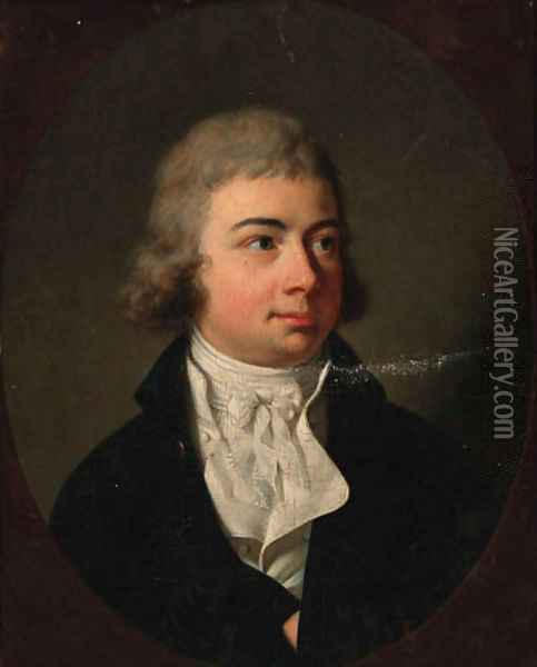Portrait of Ghislain de Vischer, Baron de Celles Oil Painting - Louis Leopold Boilly