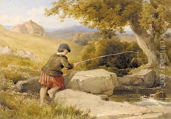 The young fisherboy Oil Painting - John Henry Mole