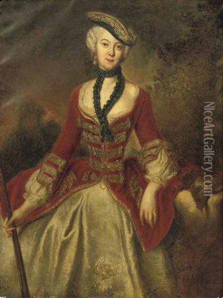 Portrait Of Countess Sophie Marie Oil Painting - William B. Post