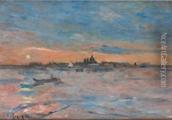 Venedigmotiv Oil Painting - Lotten Von Gegerfelt