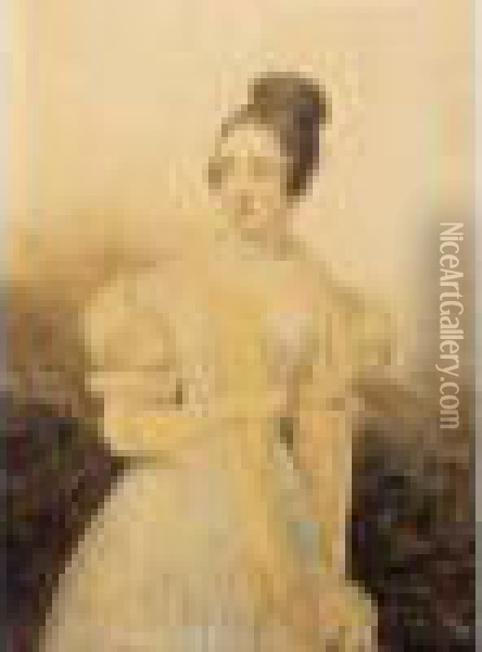 Portrait Presume De La Princesse De Polignac Oil Painting - Jean Baptiste Isabey