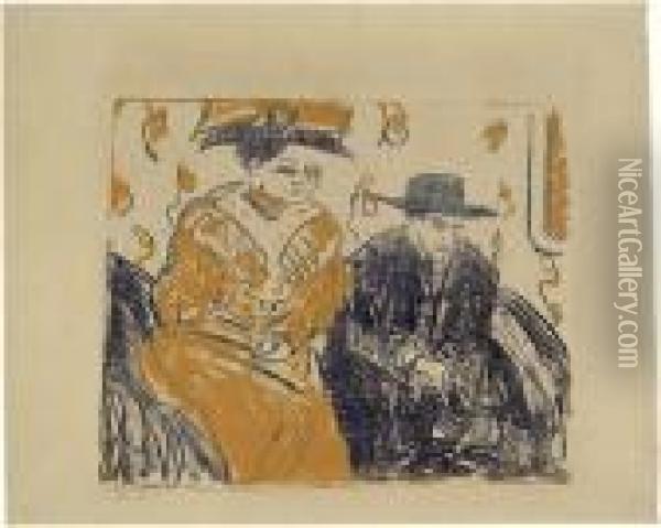 Bruder Und Schwester Oil Painting - Ernst Ludwig Kirchner