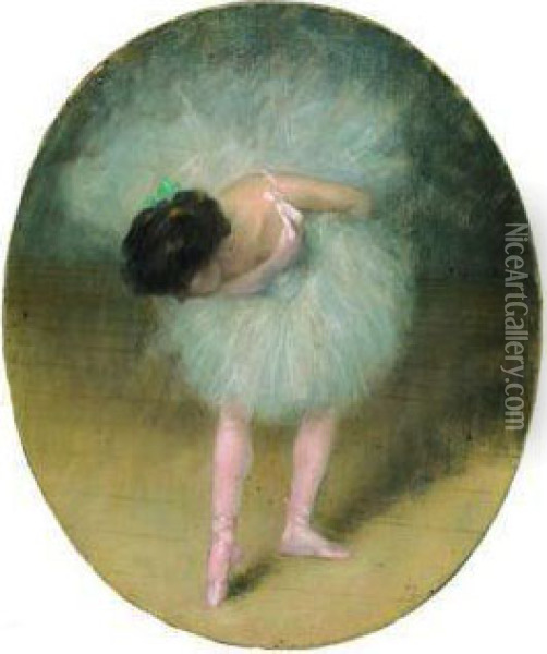 Une Danseuse Oil Painting - Pierre Carrier-Belleuse