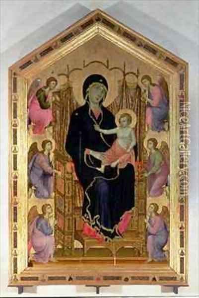 Madonna and Child Rucellai Madonna Oil Painting - Buoninsegna Duccio di