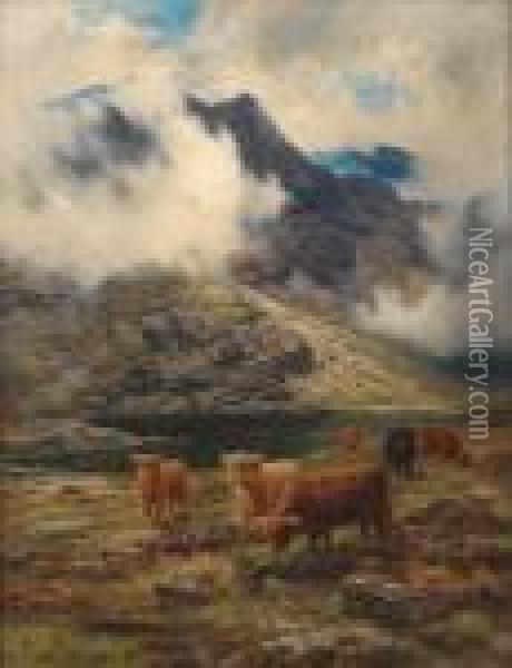 Rough Pastures, A Skye Col Oil Painting - Louis Bosworth Hurt