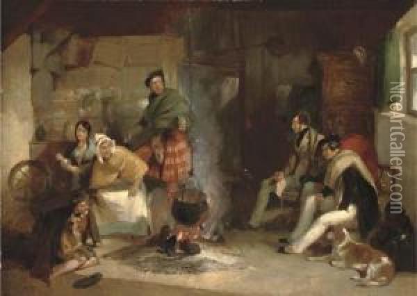 The Huntsman's Return Oil Painting - John F. Pasmore