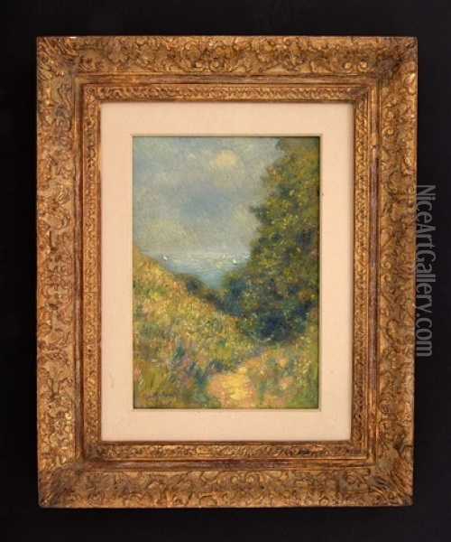 Chemin De La Cavee Pourville (path At Pourville) Oil Painting - Claude Monet