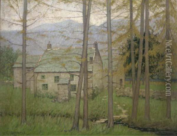 A Woodland Cottage Oil Painting - Charles Herbert Eastlake