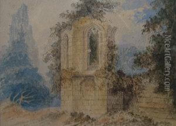 Castle Gates Oil Painting - Joseph Mallord William Turner