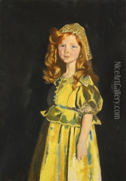 Portrait Of Vivien St. George Oil Painting - Sir William Orpen