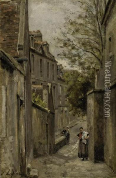 La Rue Saint-vincent, Montmartre Oil Painting - Stanislas Lepine