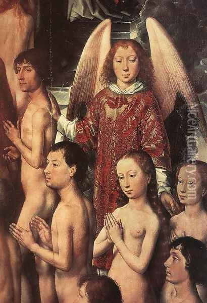 Last Judgment Triptych (detail-1) 1467-71 Oil Painting - Hans Memling