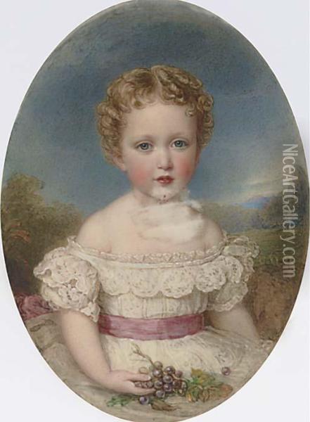 Princess Marie Louise Of Schleswig-holstein Oil Painting - Reginald Easton