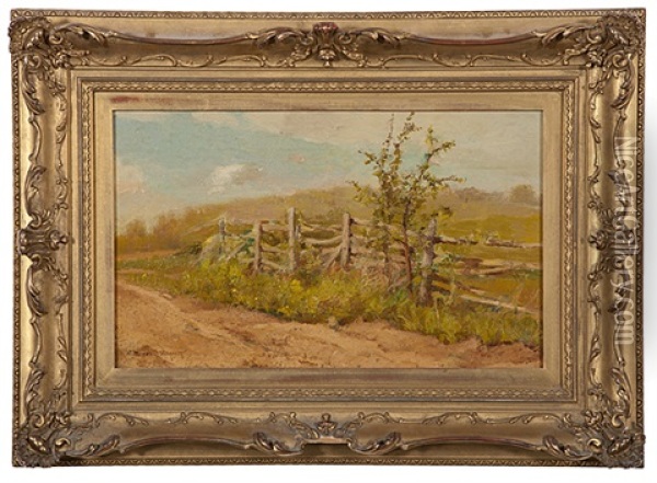 On The Roadside Oil Painting - Charles Morgan Mcilhenney